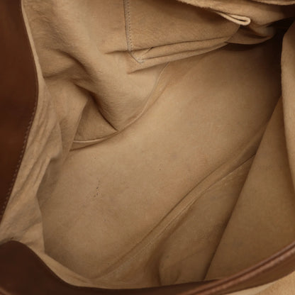 Bottega Veneta Intrecciato Roma Leather Handbag in Brown