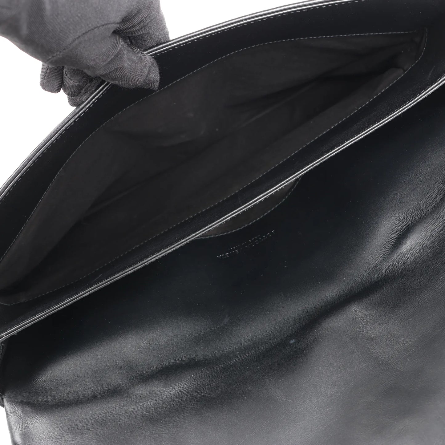 Bottega Veneta Sac à main en cuir Intrecciato en noir