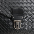 Bottega Veneta Intrecciato Leather Handbag in Black