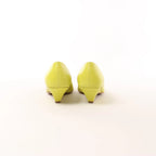 Bottega Veneta Leather Pointed Heels in Yellow, Size 37 EU