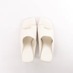 Bottega Veneta Mule Heel Toe Ring Leather in White, Size 39 EU