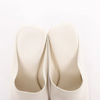 Bottega Veneta Mule Heel Toe Ring Leather in White, Size 39 EU
