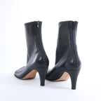 Bottega Veneta Leather Ankle Boots in Black ITZTQ99VEQTC, Size EU 38.5