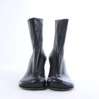 Bottega Veneta Leather Ankle Boots in Black ITZTQ99VEQTC, Size EU 38.5