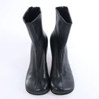 Bottega Veneta Leather Ankle Boots in Black ITZTQ99VEQTC, Size EU 38.5
