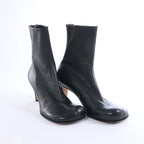 Bottega Veneta Leather Ankle Boots in Black ITZTQ99VEQTC, Size EU 38.5