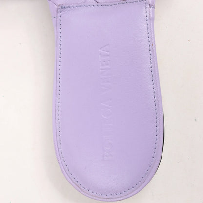 Bottega Veneta Lido Intrecciato Leather Sandals in Purple, Size 37 EU