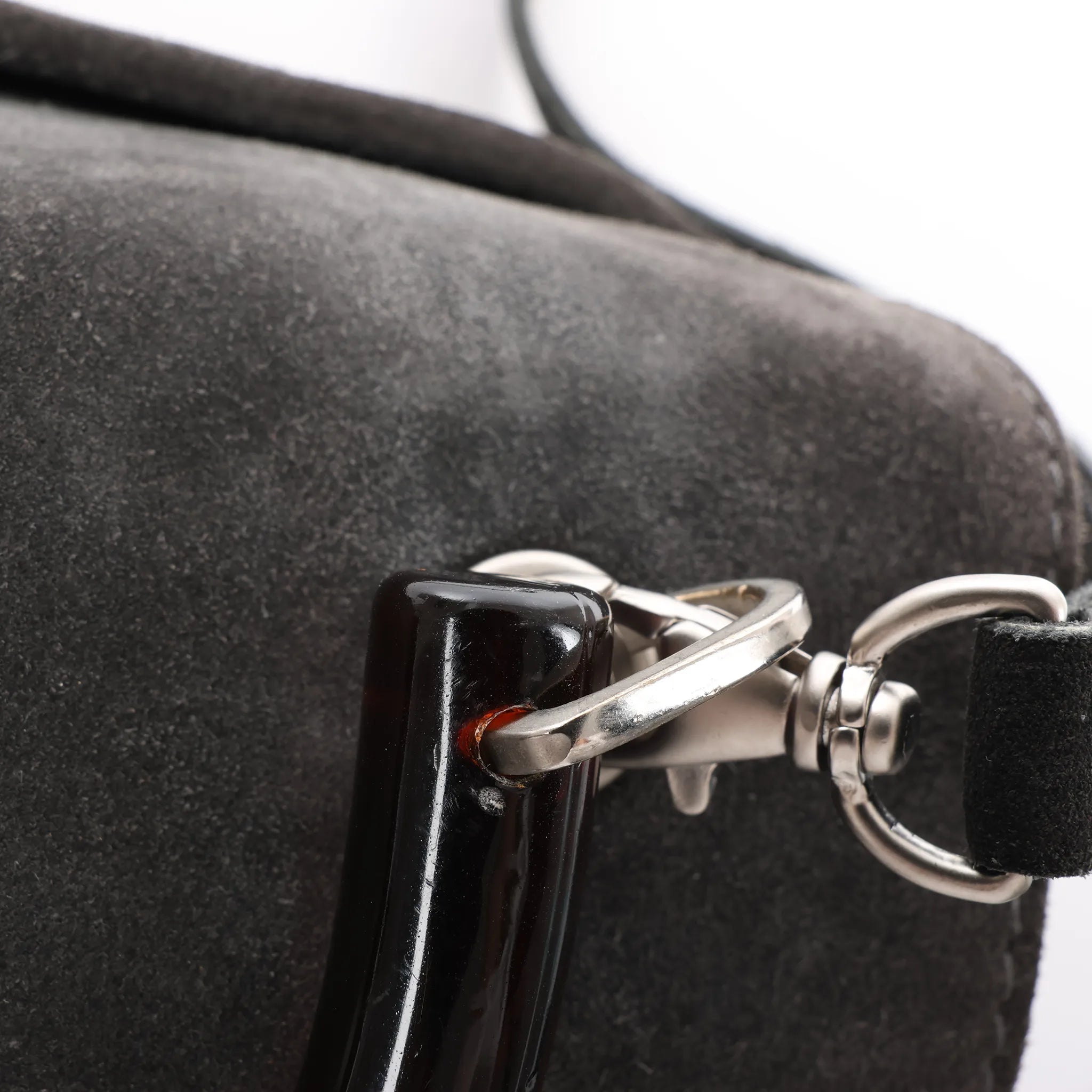 Bottega Veneta Suede 2Way Handbag in Gray