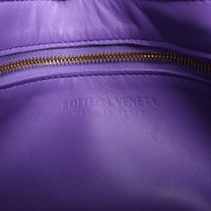 Bottega Veneta Maxi Intrecciato Cassette Leather Shoulder Bag in Purple