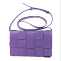 Bottega Veneta Maxi Intrecciato Cassette Leather Shoulder Bag in Purple