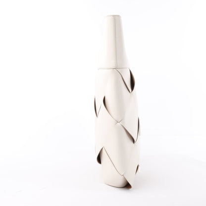 Bottega Veneta Maxi Intrecciato Leather Handbag in White