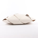 Bottega Veneta Maxi Intrecciato Leather Handbag in White