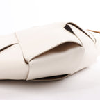 Bottega Veneta Maxi Intrecciato Leather Handbag in White