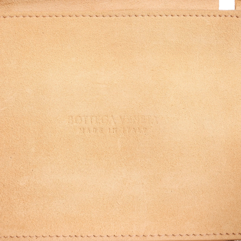 Bottega Veneta The Arco Maxi Intrecciato Large Leather Handbag in Beige