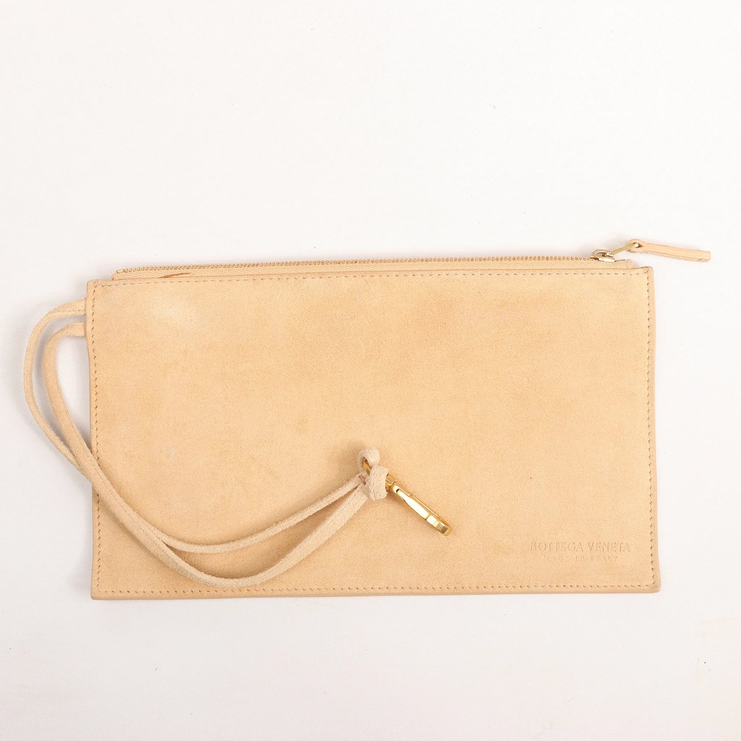 Bottega Veneta The Arco Maxi Intrecciato Large Leather Handbag in Beige