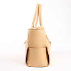 Bottega Veneta The Arco Maxi Intrecciato Large Leather Handbag in Beige