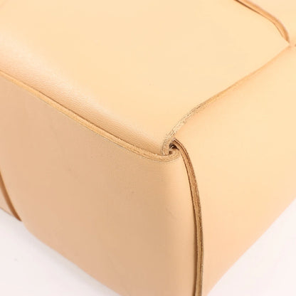 Bottega Veneta The Arco Maxi Intrecciato Large Leather Handbag in Beige