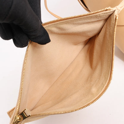 Bottega Veneta Nappa Maxi Intrecciato Medium Arco Handbag in Beige