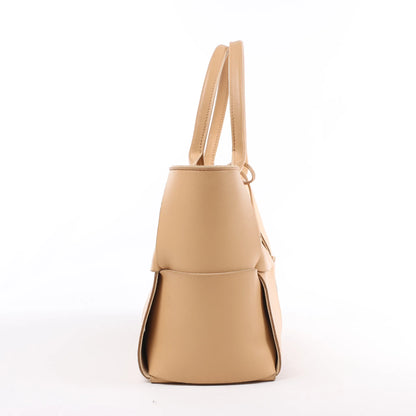 Bottega Veneta Nappa Maxi Intrecciato Medium Arco Handbag in Beige