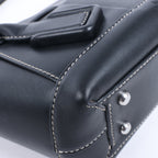 Bottega Veneta Arco Maxi Intrecciato Leather Handbag in Black