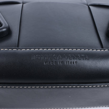 Bottega Veneta Arco Maxi Intrecciato Leather Handbag in Black