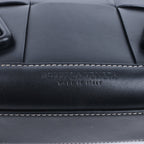 Bottega Veneta Arco Maxi Intrecciato Leather Handbag in Black