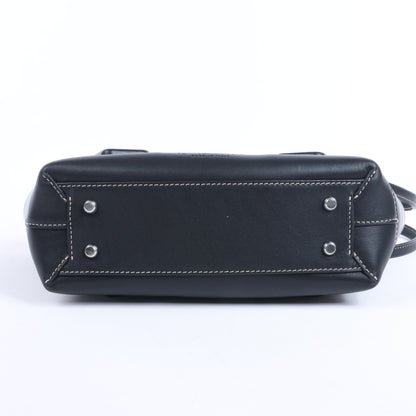 Bottega Veneta Arco Maxi Intrecciato Leather Handbag in Black
