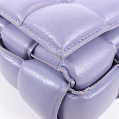 Bottega Veneta Padded Cassette Maxi Intrecciato Leather Shoulder Bag in Purple