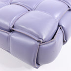 Bottega Veneta Padded Cassette Maxi Intrecciato Leather Shoulder Bag in Purple