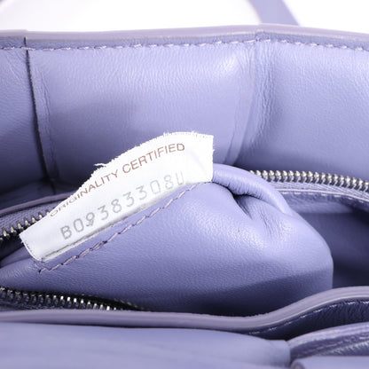 Bottega Veneta Padded Cassette Maxi Intrecciato Leather Shoulder Bag in Purple