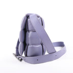 Bottega Veneta Padded Cassette Maxi Intrecciato Leather Shoulder Bag in Purple