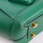 Bottega Veneta Arco Mini Leather Maxi Intrecciato 2Way Handbag in Green