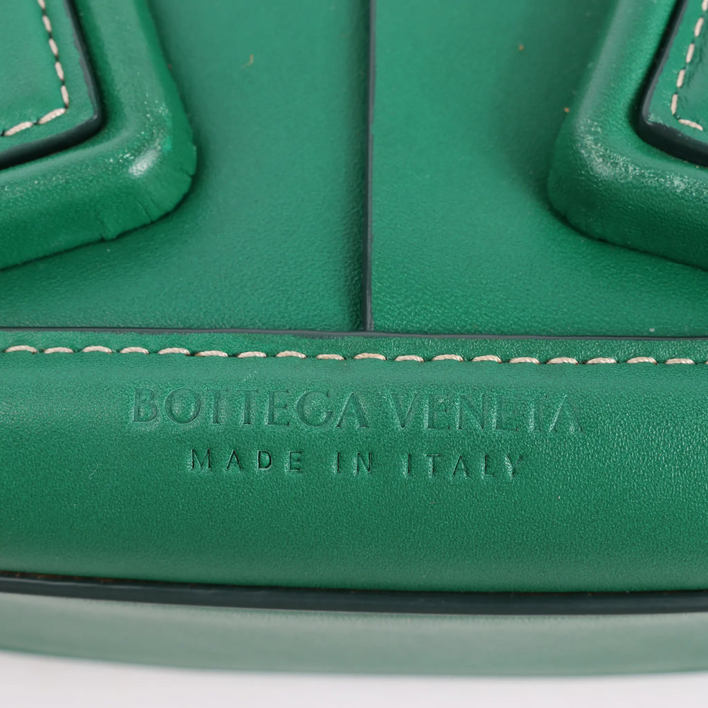 Bottega Veneta Arco Mini Leather Maxi Intrecciato 2Way Handbag in Green