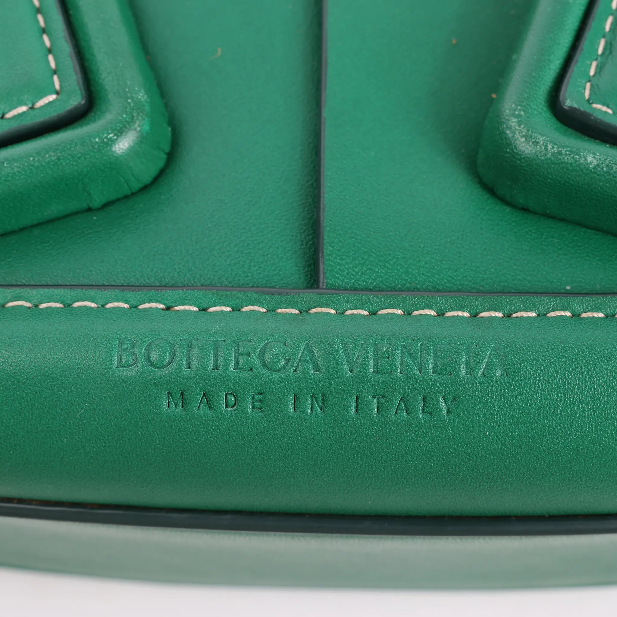 Bottega Veneta Arco Mini Leather Maxi Intrecciato 2Way Handbag in Green