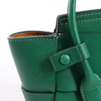 Bottega Veneta Arco Mini Leather Maxi Intrecciato 2Way Handbag in Green