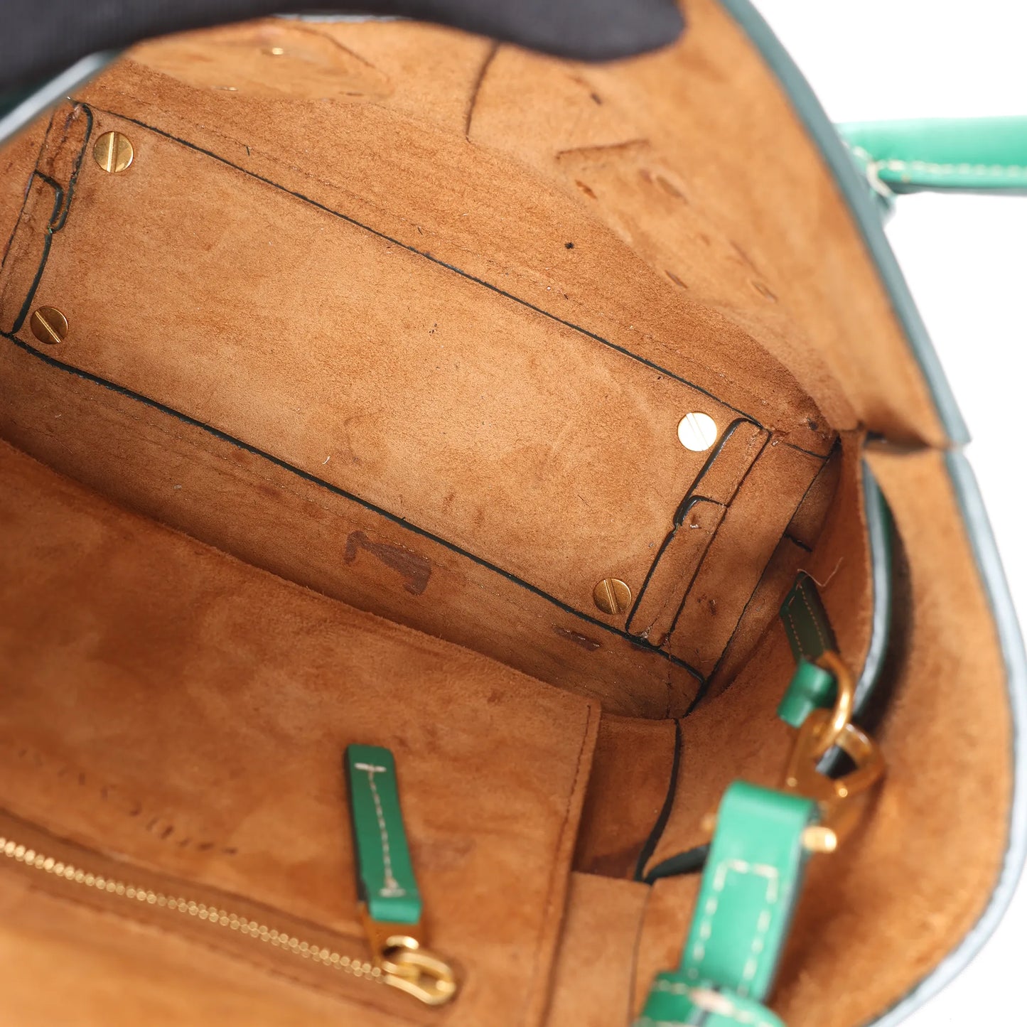 Bottega Veneta Arco Mini Leather Maxi Intrecciato 2Way Handbag in Green