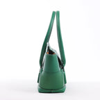 Bottega Veneta Arco Mini Leather Maxi Intrecciato 2Way Handbag in Green