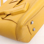 Bottega Veneta Mini Arco Maxi Intrecciato Leather Handbag in Yellow