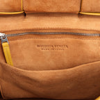 Bottega Veneta Mini Arco Maxi Intrecciato Leather Handbag in Yellow