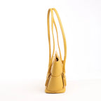 Bottega Veneta Mini Arco Maxi Intrecciato Leather Handbag in Yellow