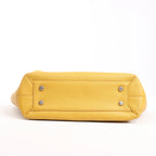 Bottega Veneta Mini Arco Maxi Intrecciato Leather Handbag in Yellow