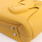 Bottega Veneta Mini Arco Maxi Intrecciato Leather Handbag in Yellow