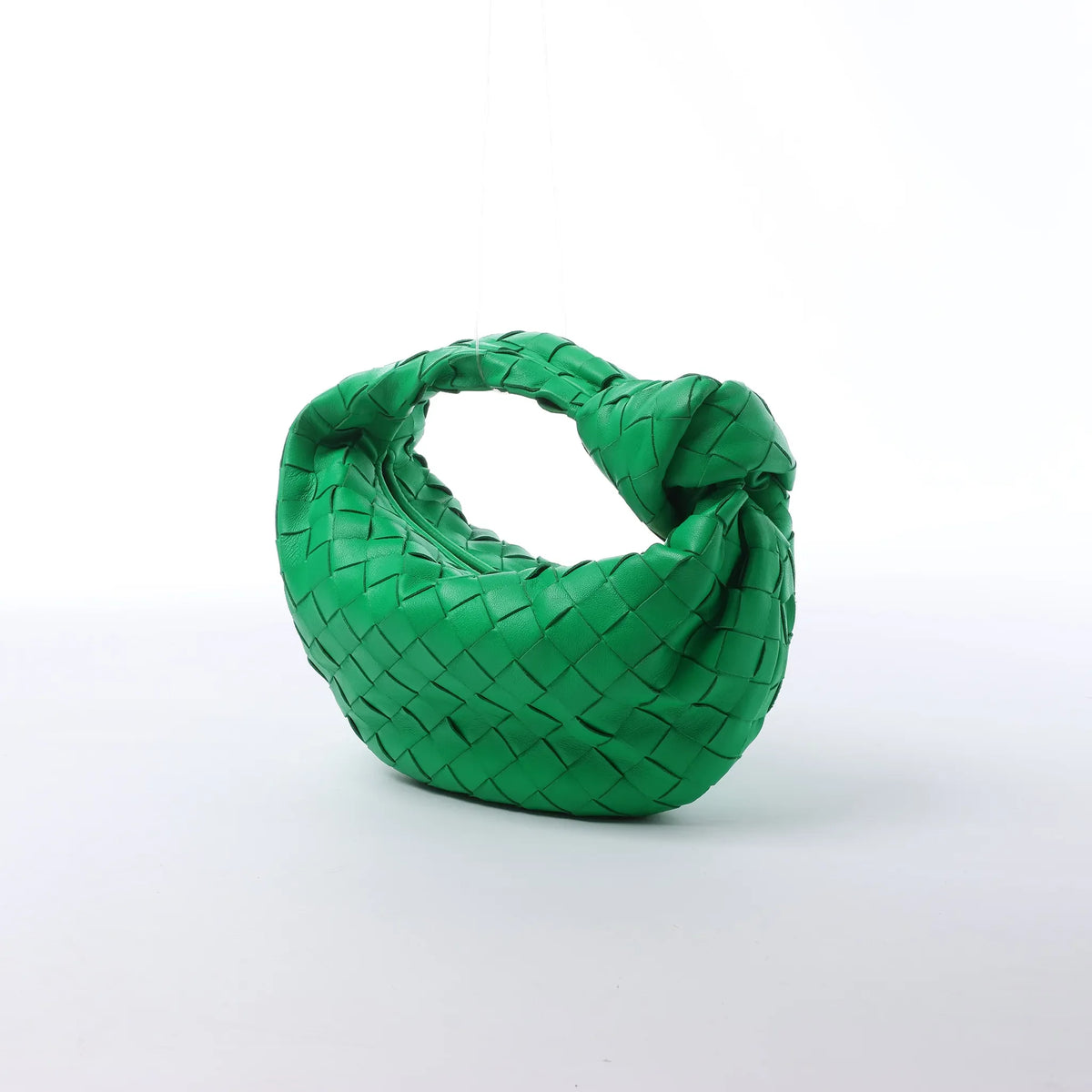 Bottega Veneta Jodie Mini Intrecciato Leather Handbag in Green