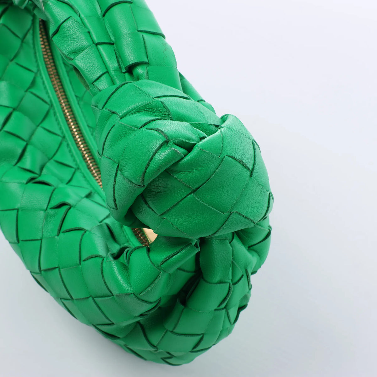Bottega Veneta Jodie Mini Intrecciato Leather Handbag in Green