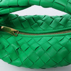 Bottega Veneta Jodie Mini Intrecciato Leather Handbag in Green