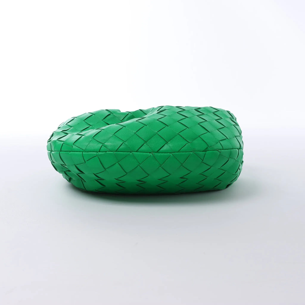 Bottega Veneta Jodie Mini Intrecciato Leather Handbag in Green