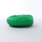 Bottega Veneta Jodie Mini Intrecciato Leather Handbag in Green