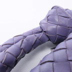 Bottega Veneta Jodie Mini Intrecciato Leather Handbag in Purple