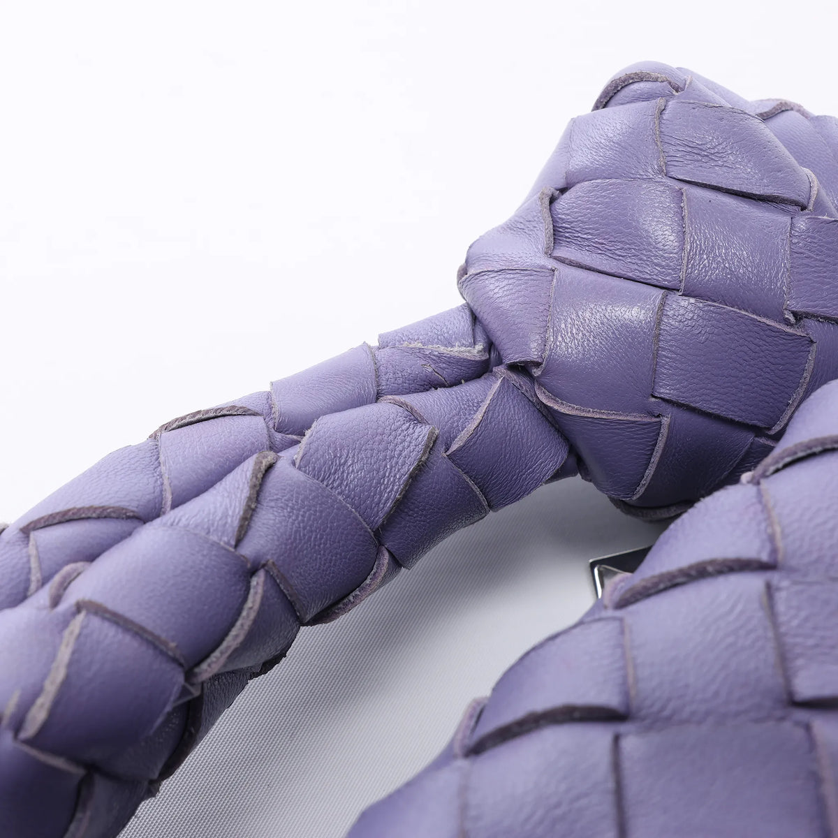 Bottega Veneta Jodie Mini Intrecciato Leather Handbag in Purple