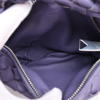 Bottega Veneta Jodie Mini Intrecciato Leather Handbag in Purple